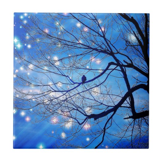 Alleen met sterren tegeltje (Voorkant)