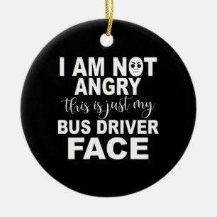 Alleen mijn busbestuurdersgezicht keramisch ornament