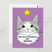 Alleen Miracles Inspirerend Ragdoll Cat Briefkaart (Voorkant / Achterkant)