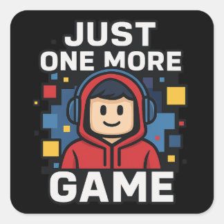 Alleen Nog Één Game Gamer Sticker