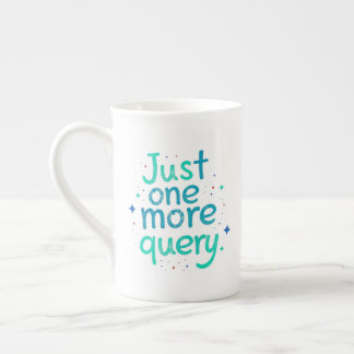 Alleen nog één query Bone China mok