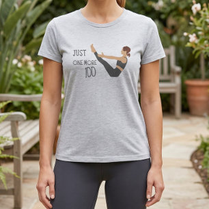 Alleen nog honderd Pilates-workout T-shirt