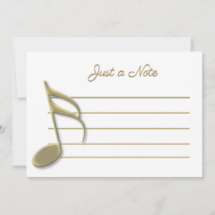 Alleen notities voor Gold Music Note