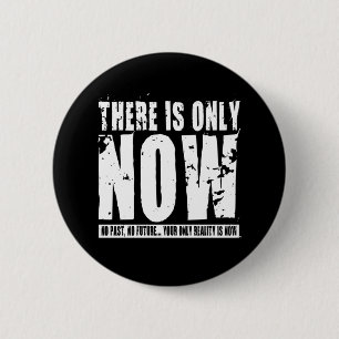 Alleen nu - zwart ronde button 5,7 cm
