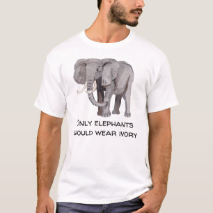 Alleen olifanten moeten ivoren dierenrechten Draag T-shirt