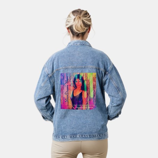 Alleen op de dansvloer remix denim jacket (Model)