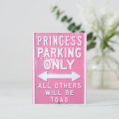 Alleen parkeren bij prinses briefkaart (Staand voorkant)