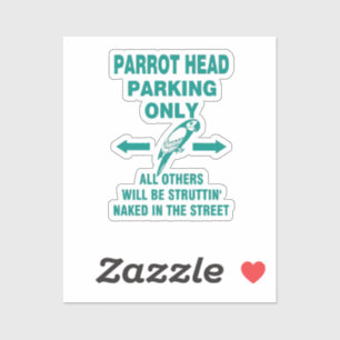 Alleen parkeren sticker