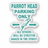 Alleen parkeren sticker (Voorkant)
