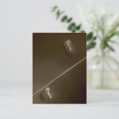 Alleen personeel, ingang naar de hel, moderne kuns briefkaart (Staand voorkant)