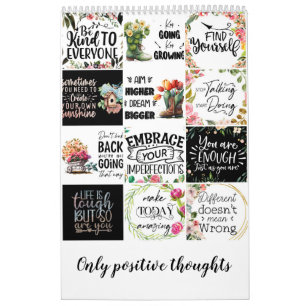 Alleen positieve gedachten kalender