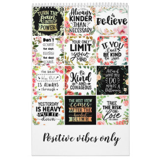 Alleen positieve vibes kalender