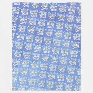 Alleen positieve vibraties fleece deken