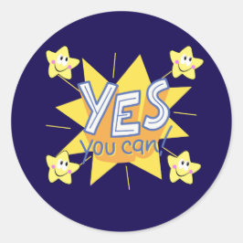 Alleen positieve virussen ronde sticker