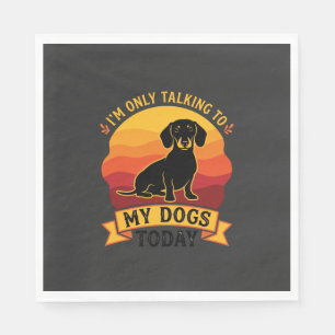 Alleen pratende honden vandaag Hond Zon Servet