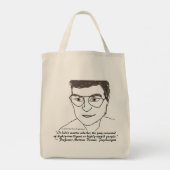 Alleen Prof Desmet Grocery Bag op Roos Tote Bag (Achterkant)