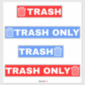 Alleen prullenbak sticker (Vel)