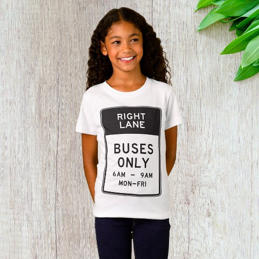 Alleen rechterlinkerbus t-shirt