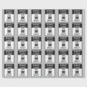 Alleen rechterspoor cadeaupapier (Vlak)