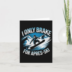 Alleen remmen voor Apres ski snowboarden wintersne Kaart