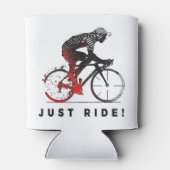 Alleen Ride. - Een fietsontwerp Blikjeskoeler (Achterkant)