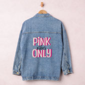 Alleen roze vibes denim jacket (Hangar)