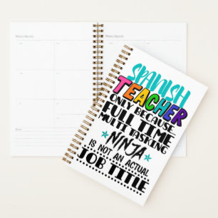Alleen Spaanse leraar omdat fulltime multitasking Planner