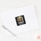 Alleen spokige virussen vierkante sticker (Envelop)