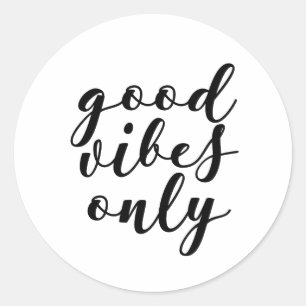 Alleen sticker voor goede vibes