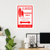 Alleen surferparing poster (Thuiskantoor)