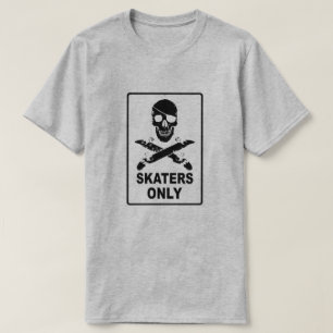 Alleen T-shirt voor de schaatsen