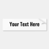 alleen-tekstBumpersticker Bumpersticker (Voorkant)