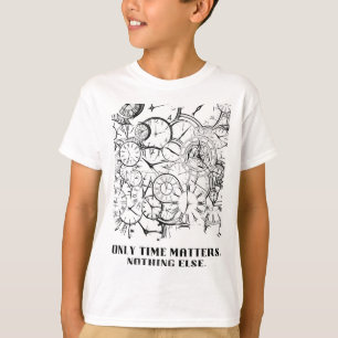 "Alleen Tijd Is Belangrijk" Motiverende Abstracte T-shirt