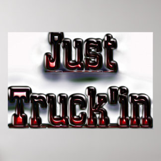 Alleen Truck in Poster