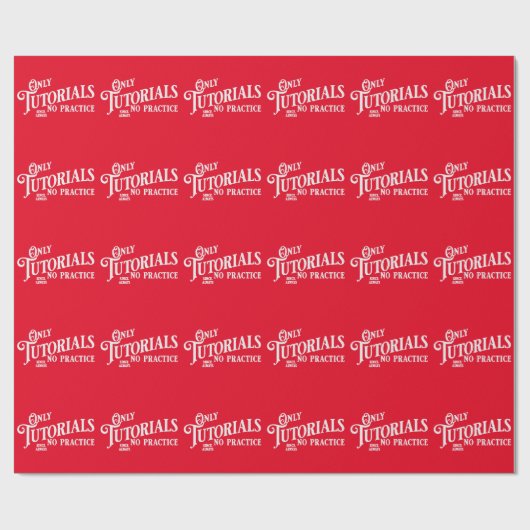 Alleen tutorials, geen praktijk cadeaupapier (Vlak)