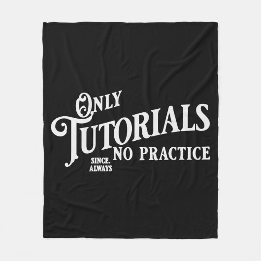 Alleen tutorials, geen praktijk fleece deken (Voorkant)