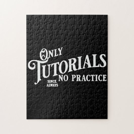 Alleen tutorials, geen praktijk legpuzzel (Verticaal)