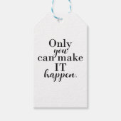 ALLEEN U KUNT HET GEMAKKELIJK AANGEPAST MAKEN CADEAULABEL (Voorkant)