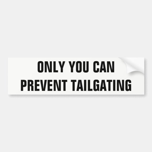 Alleen u kunt voorkomen dat tapijtschelp wordt gec bumpersticker (Voorkant)