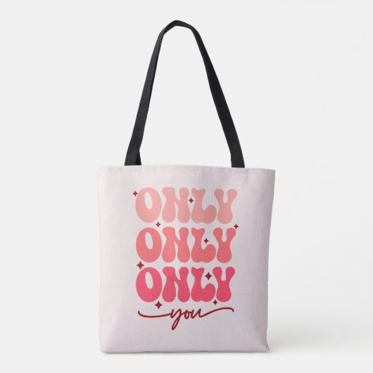 Alleen u valentijnse draagtas (Achterkant)