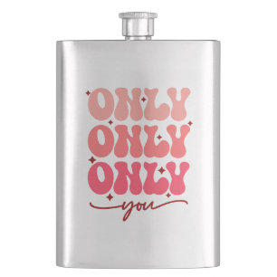 Alleen u valentijnse flacon