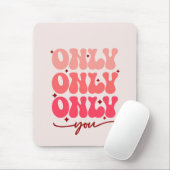 Alleen u valentijnse muismat (Met muis)