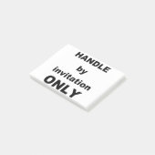 Alleen uitnodiging HANDLE Post-it® Notes (Schuin)