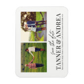 Alleen UW EDITABLE KLEUR bespaart de datum magneet (Verticaal)