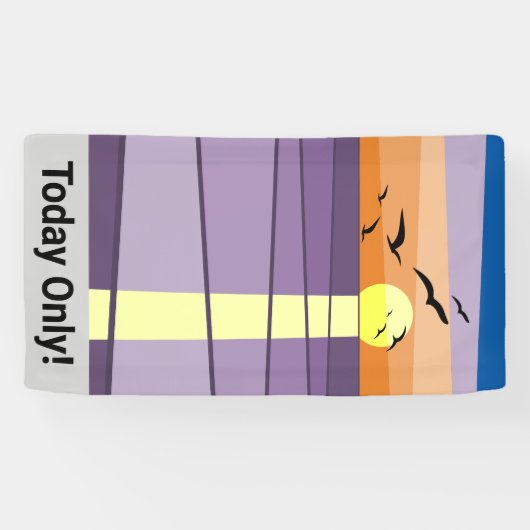 Alleen vandaag · Portret evenement Spandoek (Horizontaal)