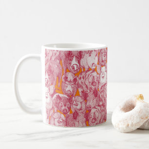 alleen varkens viva magenta satsuma koffiemok
