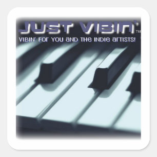 Alleen Vibin' Square Stickers