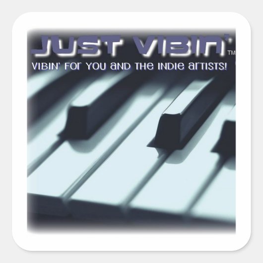 Alleen Vibin' Square Stickers (Voorkant)