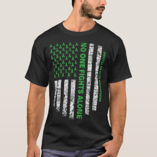 Alleen Vlag Mentaal Bewustzijn Geen Eén Vecht  T-shirt