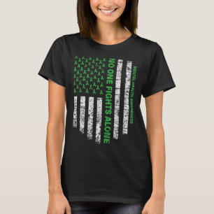 Alleen Vlag Mentaal Bewustzijn Geen Eén Vecht T-shirt